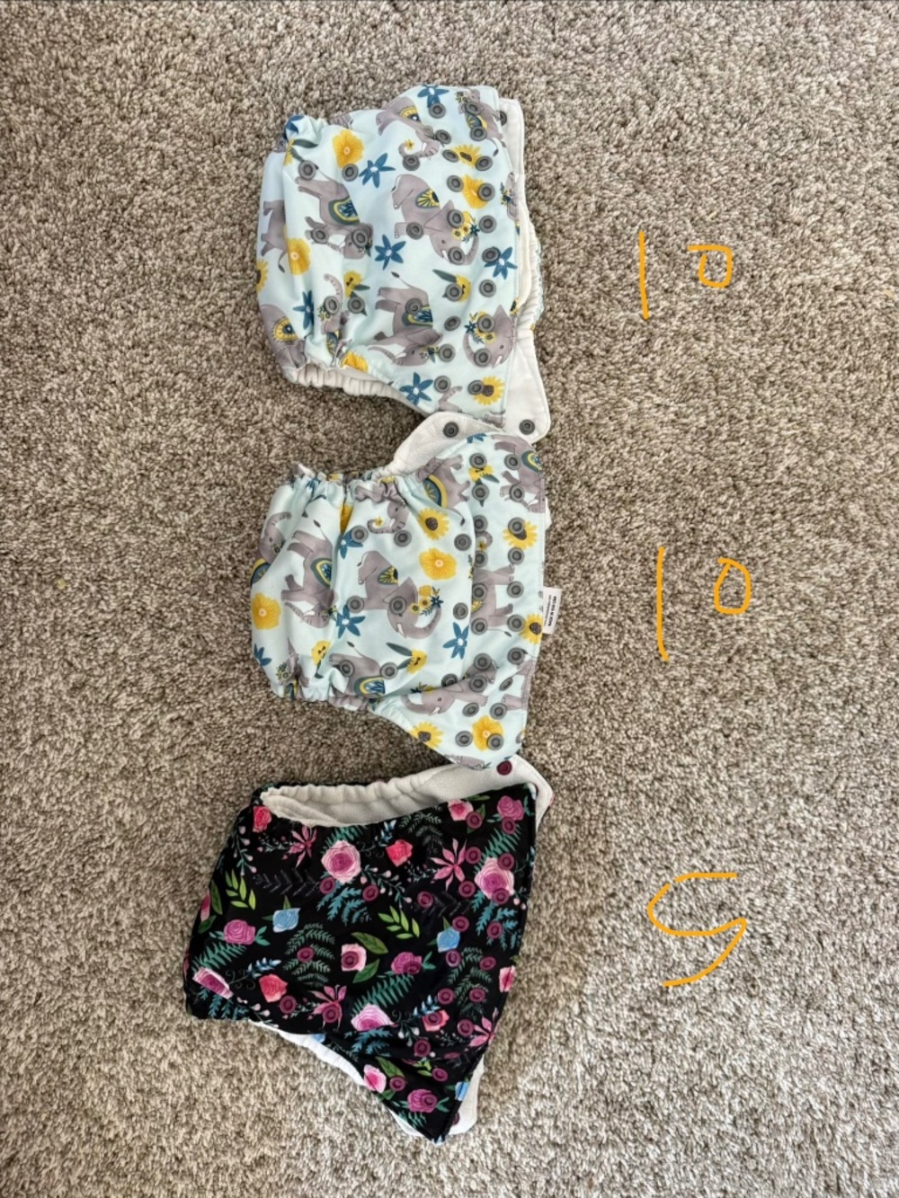 3 thirsties cloth diapers